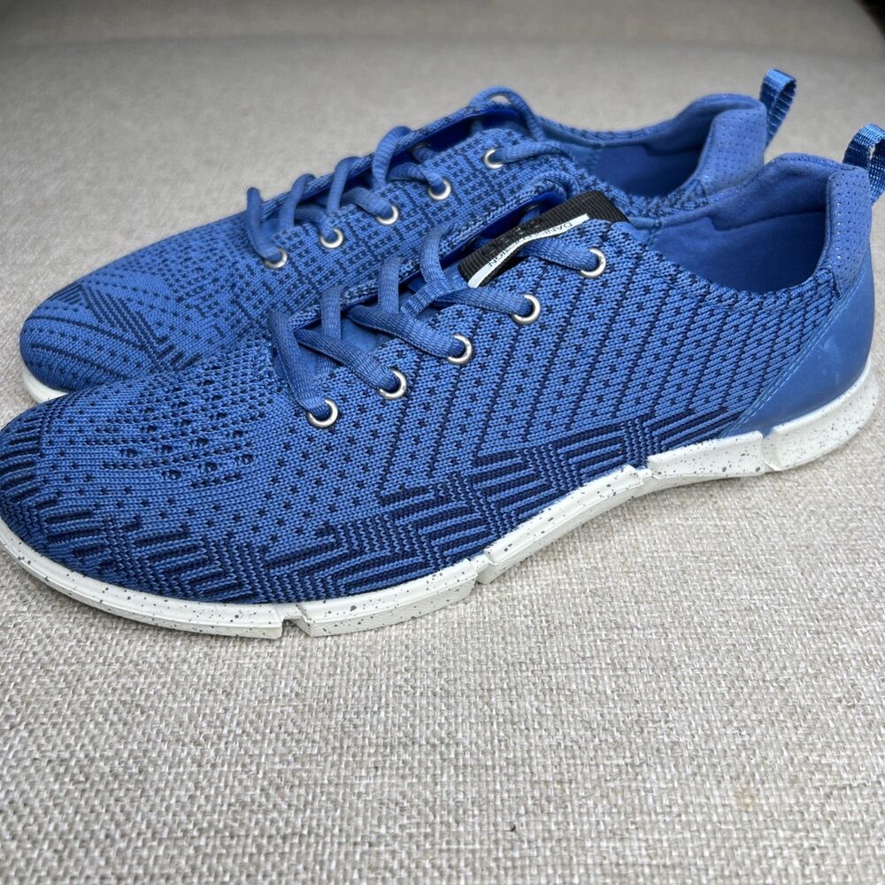 Ecco Women’s Intrinsic Karma Comfort Sneakers EU 40 US 9.5 Blue Knit Leather